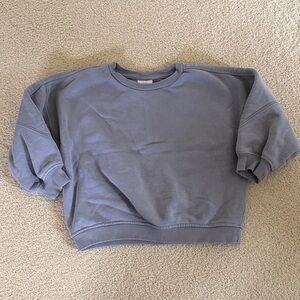 Zara Crewneck Sweatshirt in Blue-Gray